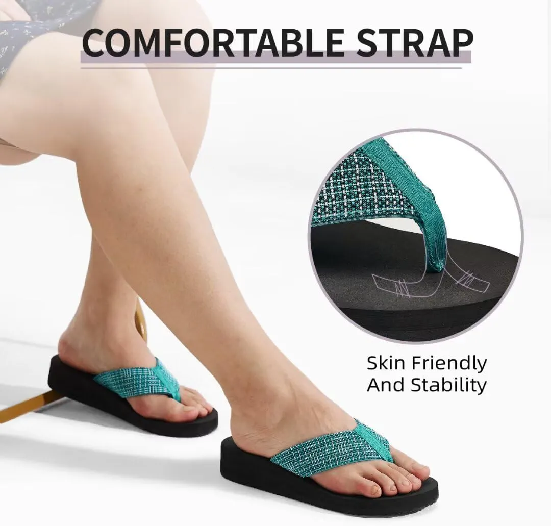 MEGNYA Womens Flip Flops/Sandals/Summer Beach Slippers