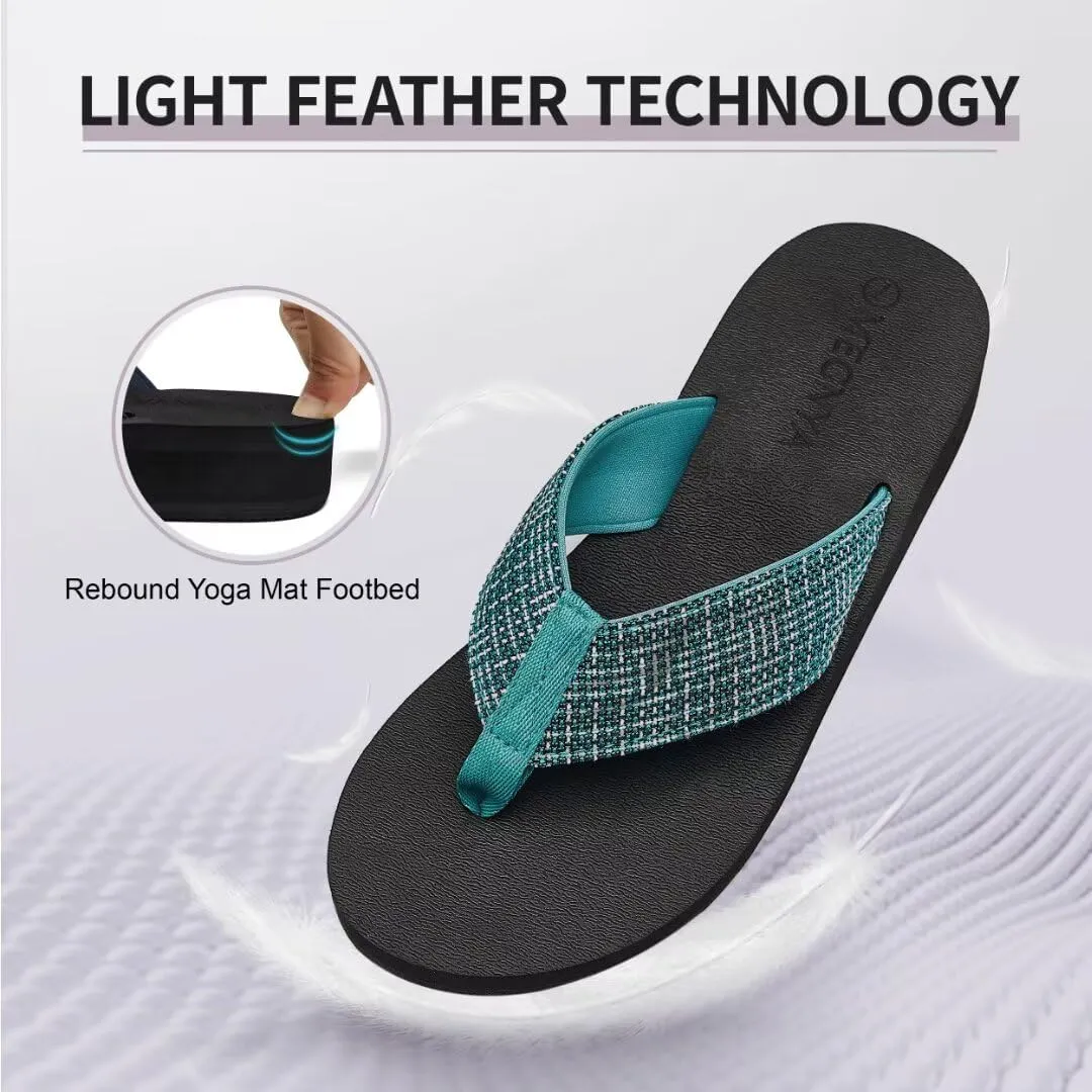 MEGNYA Womens Flip Flops/Sandals/Summer Beach Slippers