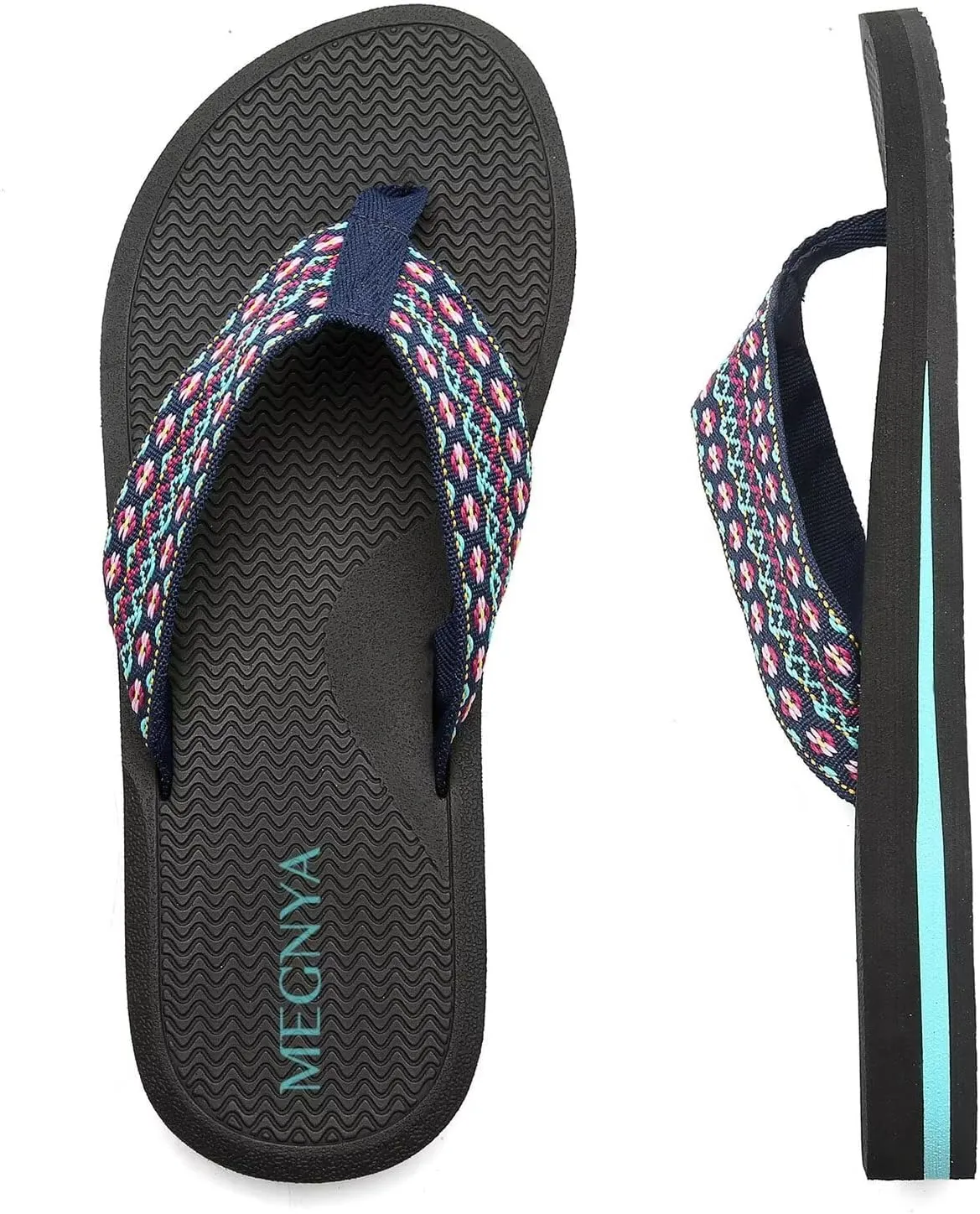 MEGNYA Womens Flip Flops/Sandals/Summer Beach Slippers