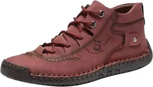 Mens Casual Leather Shoes Size 11 Summer and Autumn Men Leather Shoes Flat Soft Bottom Comfortable Mid Top Lace Up Casual Shoes Laces Dress