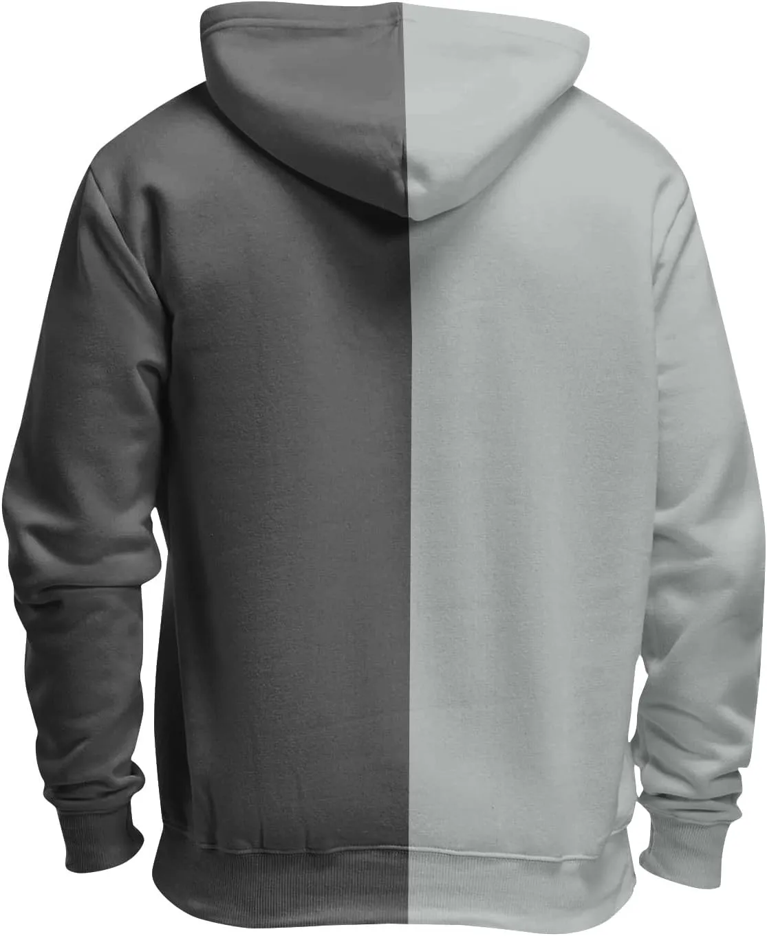 Men's Full Zip Hoodies Sweatshirts Loose Fit Midweight Pullover Hoodies 2023 Casual Workout Hooded Sweatshirts