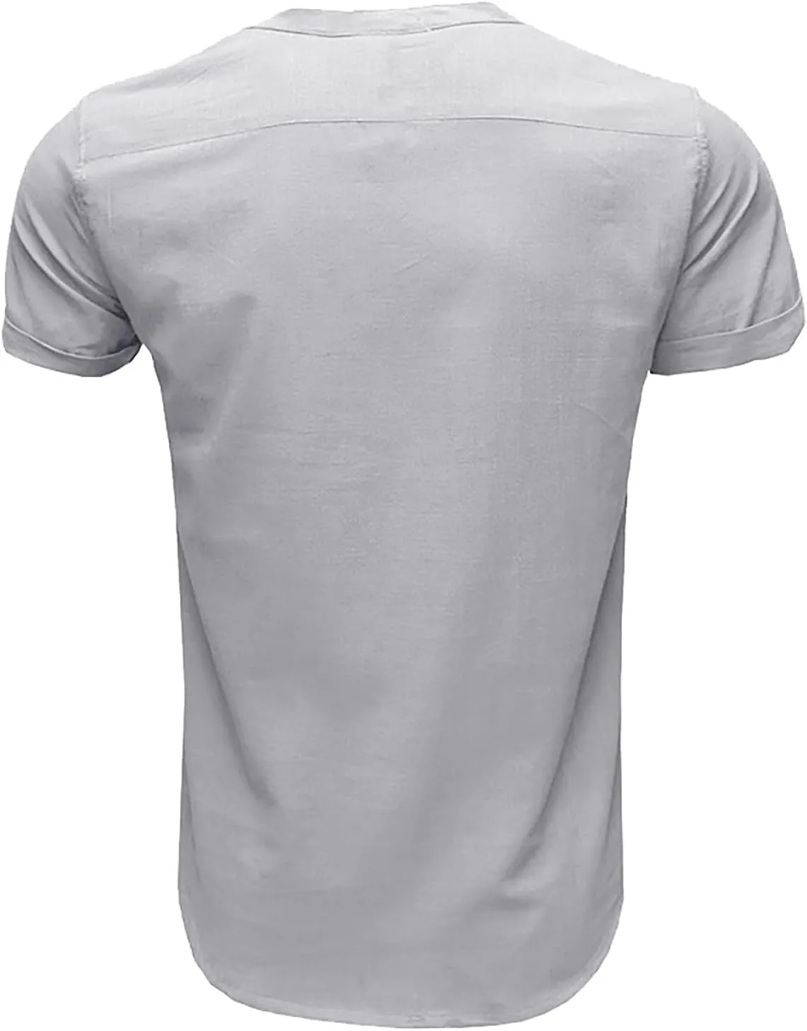 Mens Henley Shirts Short Sleeve Pocket Tee Shirts Slim Fit Cotton T-Shirts Vintage Plain Lightweight Summer Beach Tops