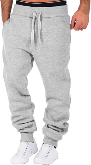 Mens Sweatpants with Pockets Big and Tall Fit Casual Trousers Mens Lightweight Running Gym Jogger Pants Men's Workout