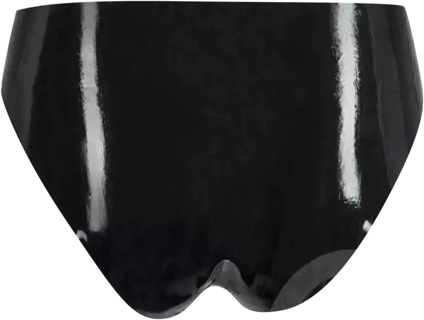 Men's Thong Underwear PU Leather Low Rise Open Hole Underpants Hollow Out Loose-Fit Clubwear Athletic Lingerie