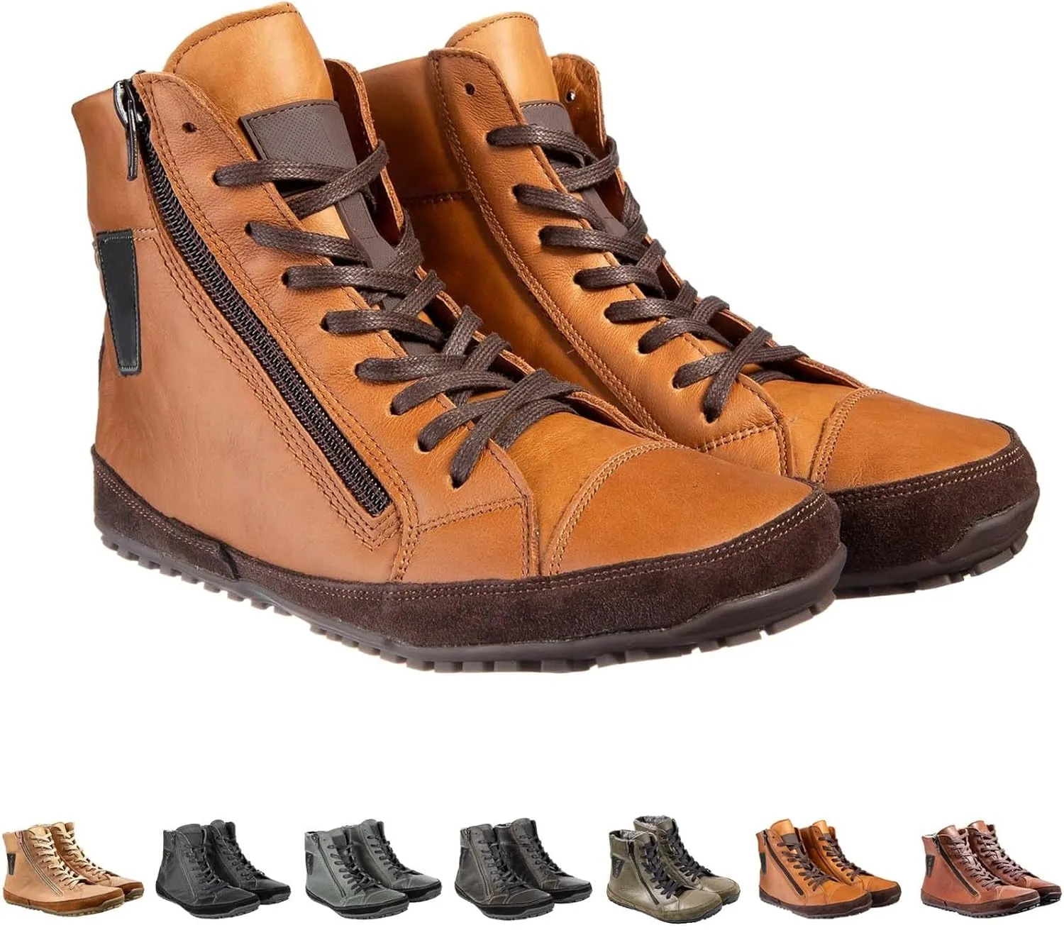 Men's Waterproof Fashion Orthopedic Shoes Suede High Boots Non-Slip Breathable Lightweight Casual Shoes for Walking