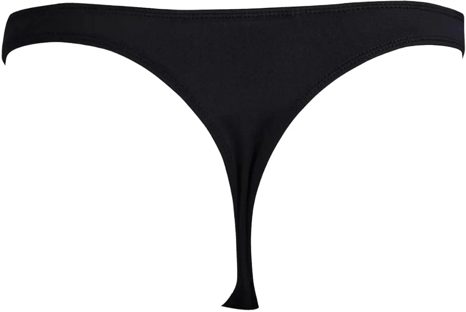 Men's Zipper Front Leather Thong Shiny Metallic Zipper Pouch Bikini Briefs Low Rise Backless Lingerie Jockstrap