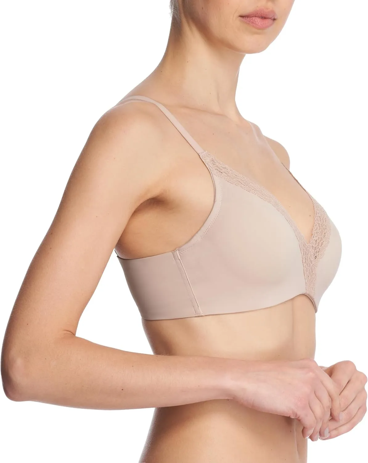 Natori Women's Simply Lace Contour Plunge Underwire