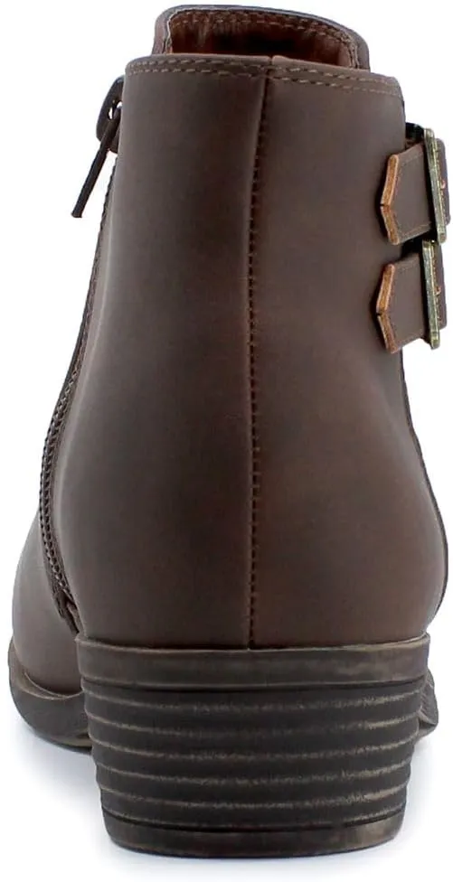 Nautica Women's Ankle Boot with Side Zipper - Stylish Dress Boot for Women | Featuring a Low Heel, Chic Design, and Versatile Sizing | The Perfect Ankle Bootie for Dressy and Casual Occasions - Alara