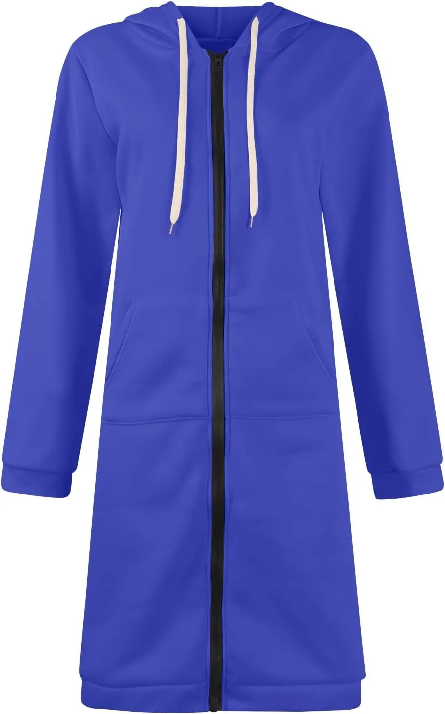 NBXNZWF Women's Zip Up Hoodies 2025 Fall Casual Oversized Fleece Long Tunic Long Sleeve Sweatshirts Jackets With Pockets
