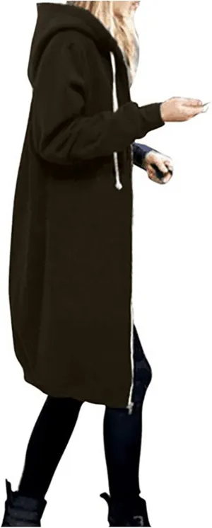 NBXNZWF Womens Zip Up Hoodies Fall Oversize Fleece Jacket Long Sleeve Hooded Lightweight Tunic Sweatshirt With Pockets