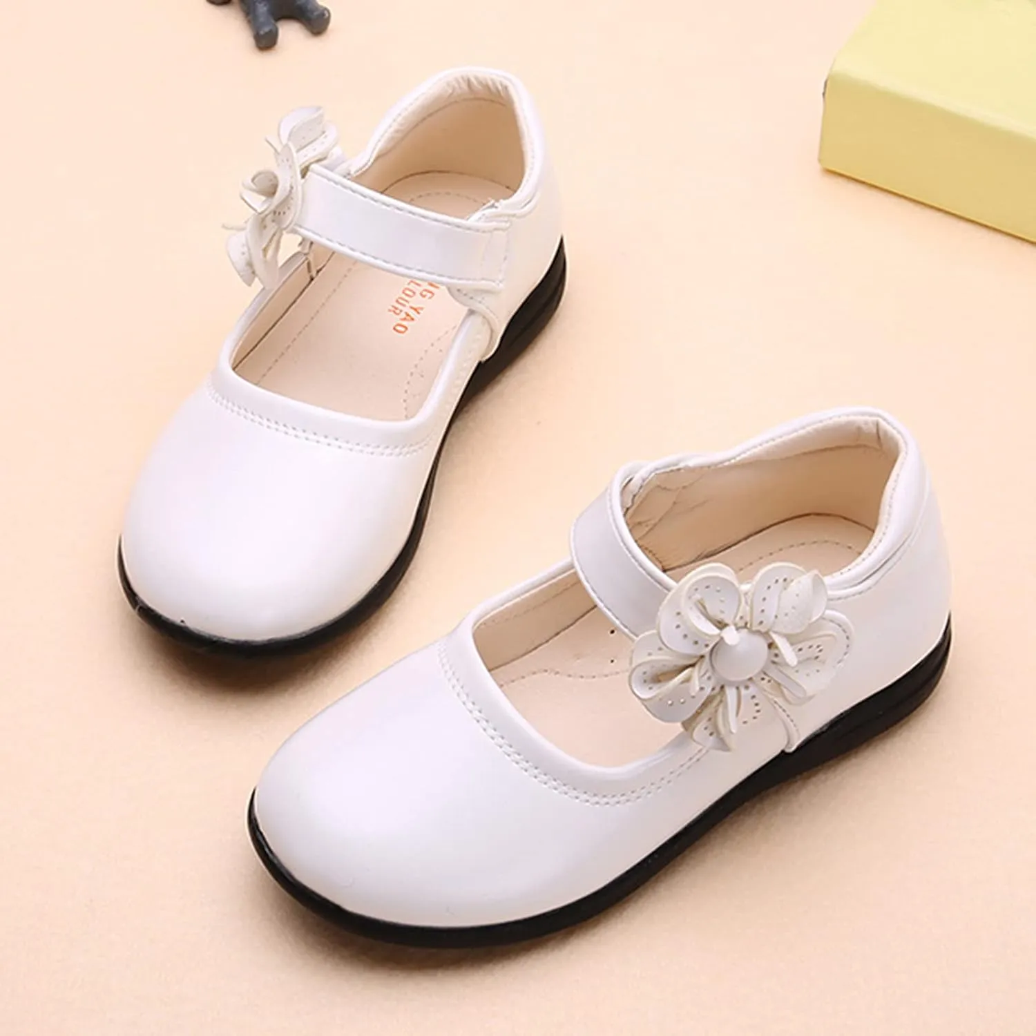 Newborn Shoes for Girls,Children Baby Girls Leather Flower Princess Shoes Soft Dance Shoes Kids Shoes