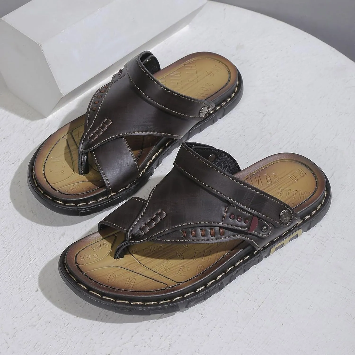 Non-Slip Bunion Corrector Sandals Men, Soft Cushion Walking Men's Sandals Bunion Relief