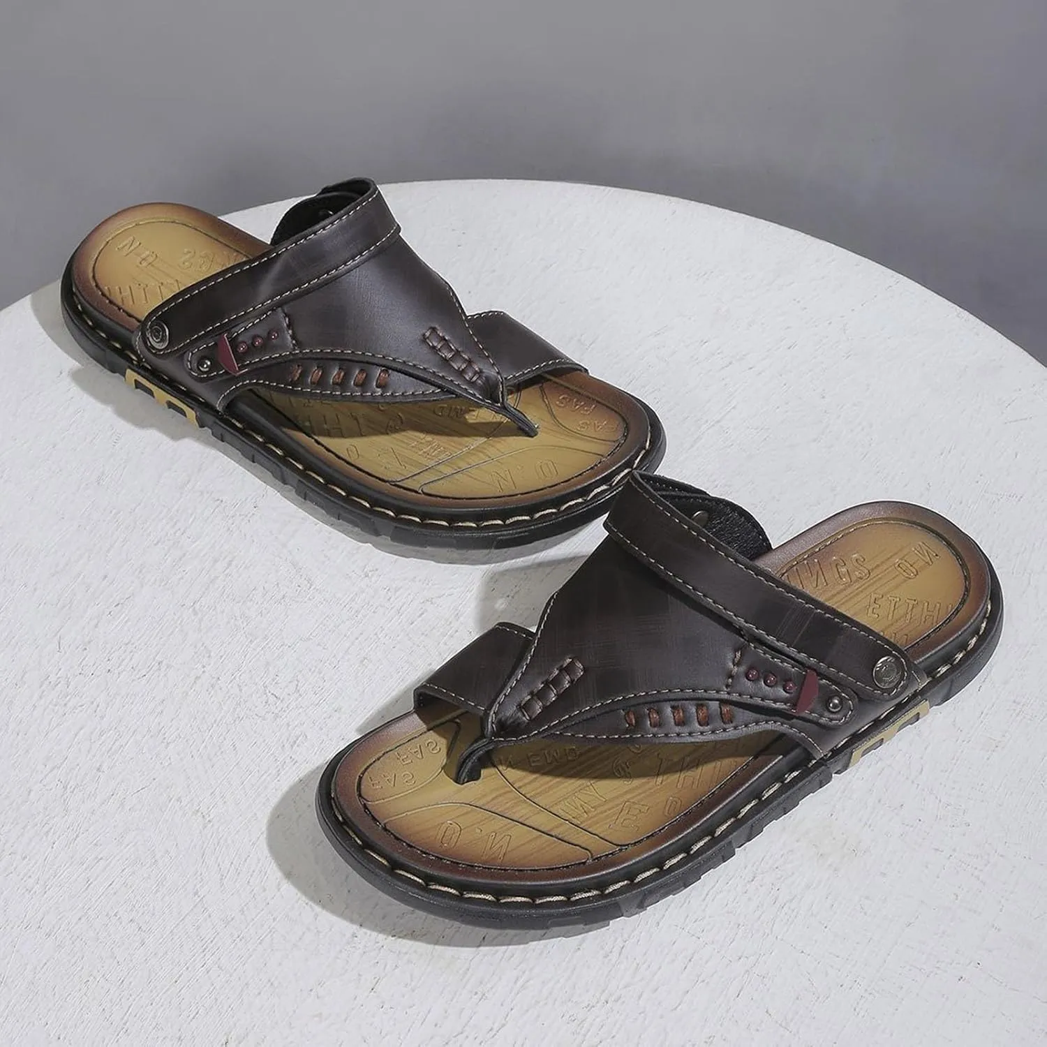 Non-Slip Bunion Corrector Sandals Men, Soft Cushion Walking Men's Sandals Bunion Relief