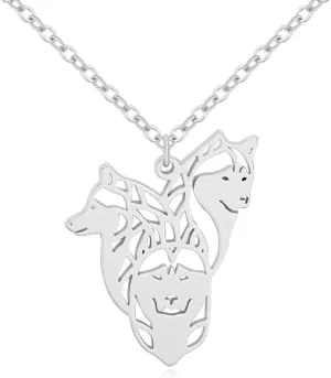 NOUMANDA Siberian Husky Family Necklace Puppy Dog Lover Pendant Memorial Necklaces Pendants