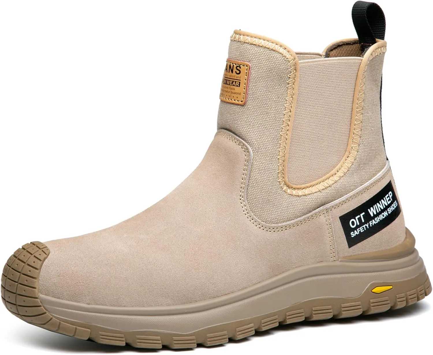 Nutropa Welding Work Boots for Men Composite Toe Safety Boots Non Slip Steel Toe Work Shoes Lightweight Construction Welder Boots