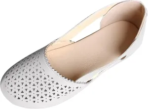 oiangi Womens Closed Toe Flat Sandals Summer Casual Loophole Mesh Hollow Platform Shoes Solid Color Comfortable Breathable Outdoor Sandalias Slipper