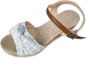 Orthopedic Sandals for Women 2025 Retro Open Toe Ankle Strap Sandal Twist Strapr Arch Support Wedge Sandals Summer Dressy Slip Walking Slippers