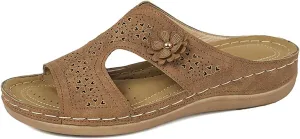 Orthopedic Sandals for Women Comfortable Dressy Wedge Spring Shoes Summer Vacation Arch Support Orthotic Sandals