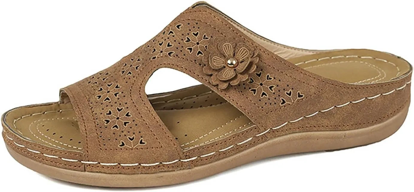 Orthopedic Sandals for Women Comfortable Dressy Wedge Spring Shoes Summer Vacation Arch Support Orthotic Sandals