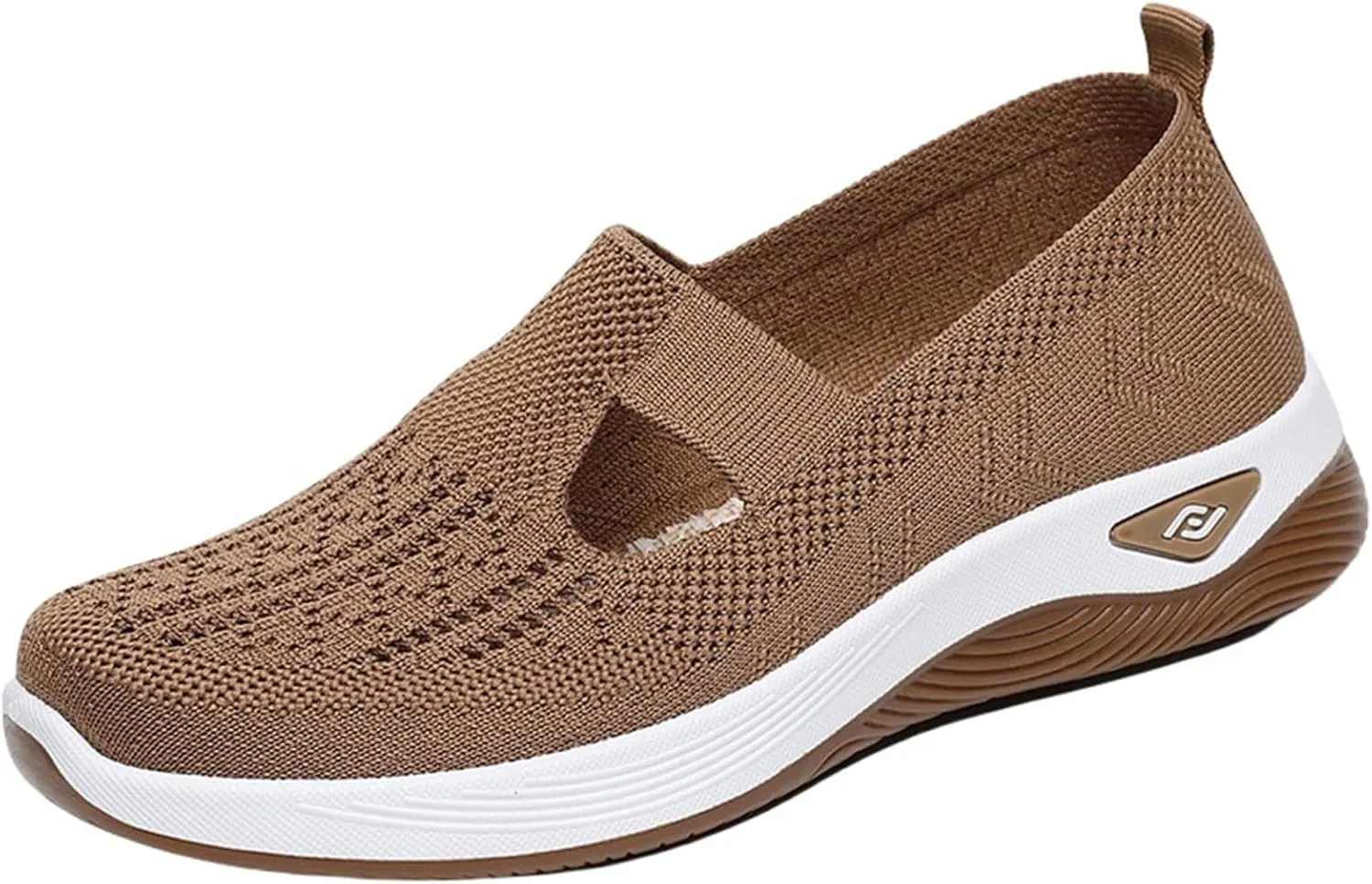 Orthopedic Shoes for Women Breathable Soft Walking Shoe Shoes Arch Support Slip On Sneakers Comfort Work Sneakers Woven Mesh Up Casual Running Going Out Flat Sneaker