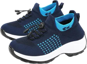 Orthopedic Shoes for Women Men Adjustable Elastic Strap Breathable Sneakers,Lightweight Non Slip Air Cushion Running Walking Sneakers,Outdoor Athletic Waterproof Soles Shoes with Arch Support