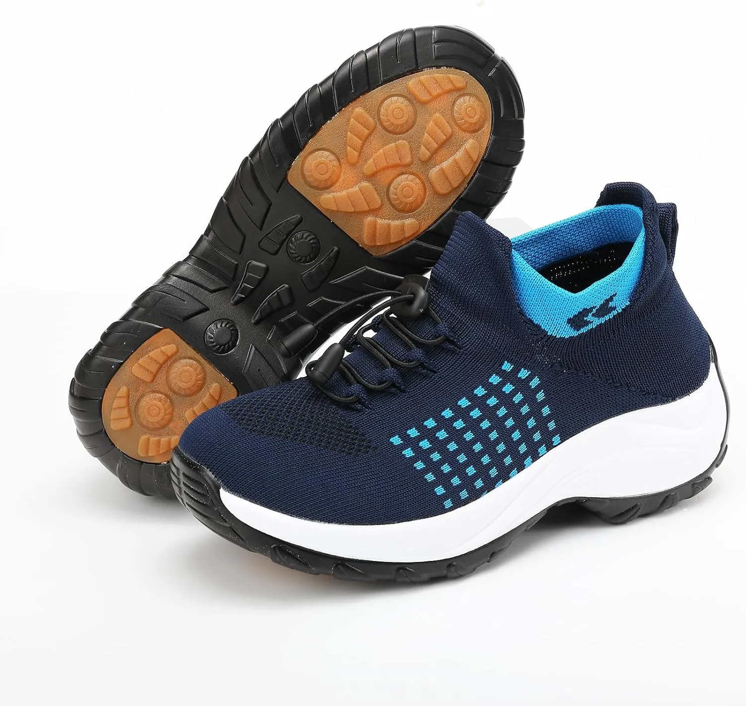 Orthopedic Shoes for Women Men Adjustable Elastic Strap Breathable Sneakers,Lightweight Non Slip Air Cushion Running Walking Sneakers,Outdoor Athletic Waterproof Soles Shoes with Arch Support