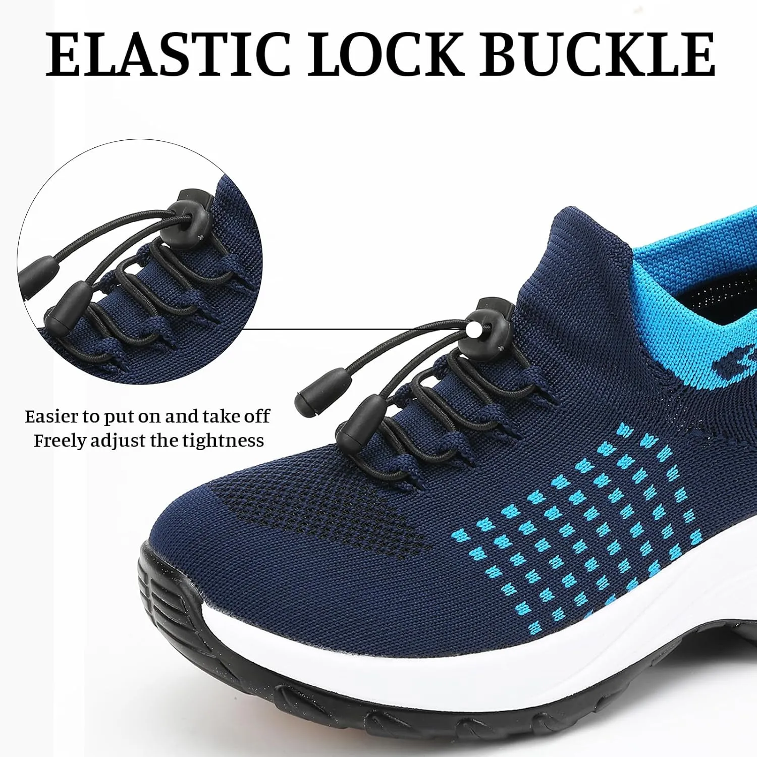 Orthopedic Shoes for Women Men Adjustable Elastic Strap Breathable Sneakers,Lightweight Non Slip Air Cushion Running Walking Sneakers,Outdoor Athletic Waterproof Soles Shoes with Arch Support