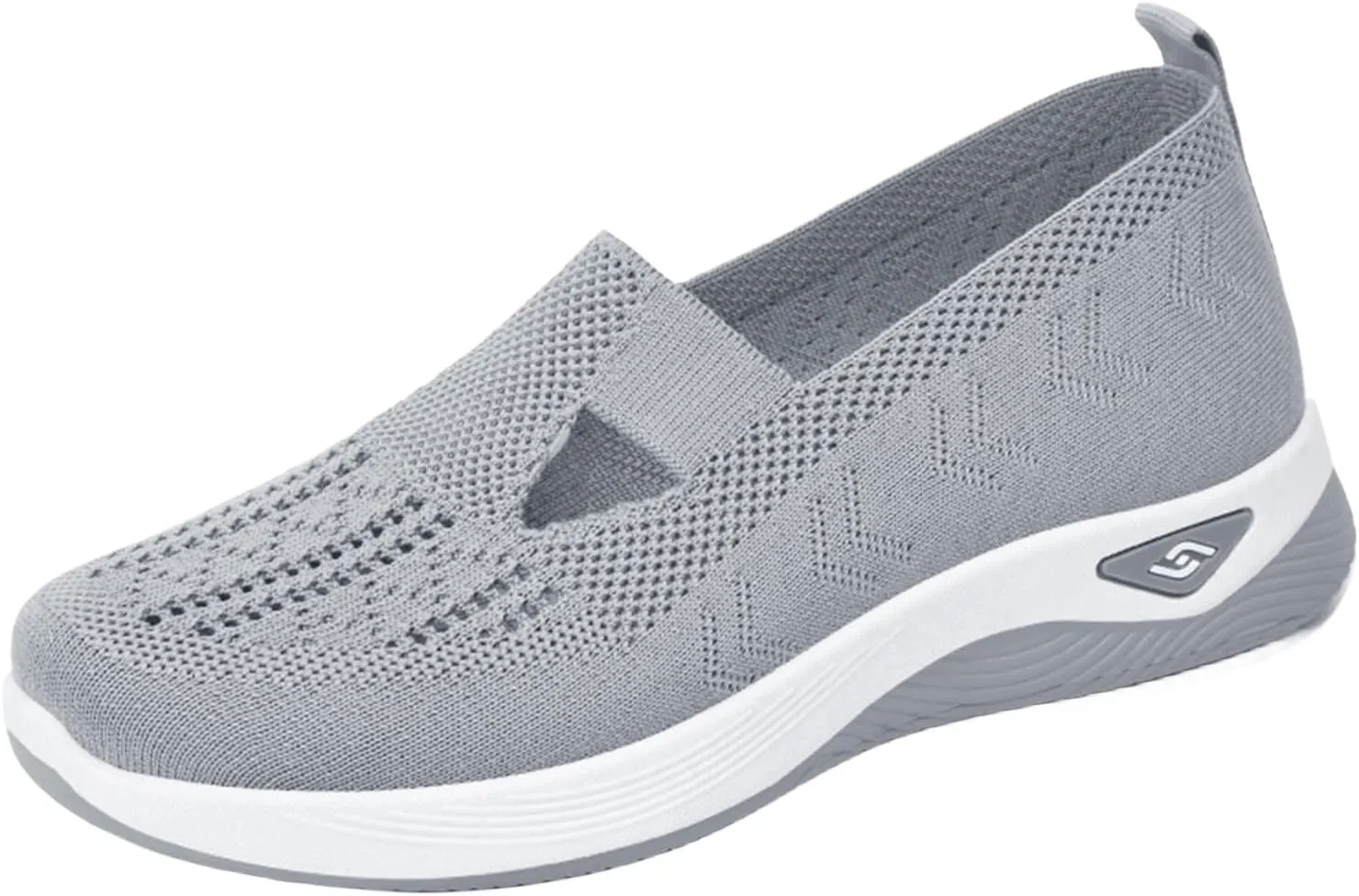 Orthopedic Shoes for Women Woven Breathable Shoes Slip on Diabetic Foam Shoe Walking Sport Sneakers with Arch Support