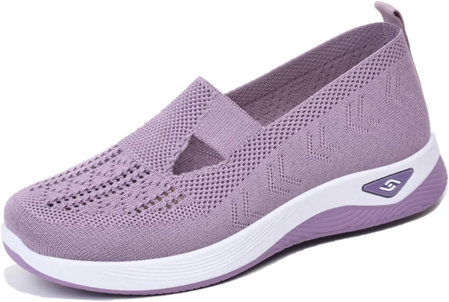Orthopedic Shoes for Women Woven Breathable Shoes Slip on Diabetic Foam Shoe Walking Sport Sneakers with Arch Support