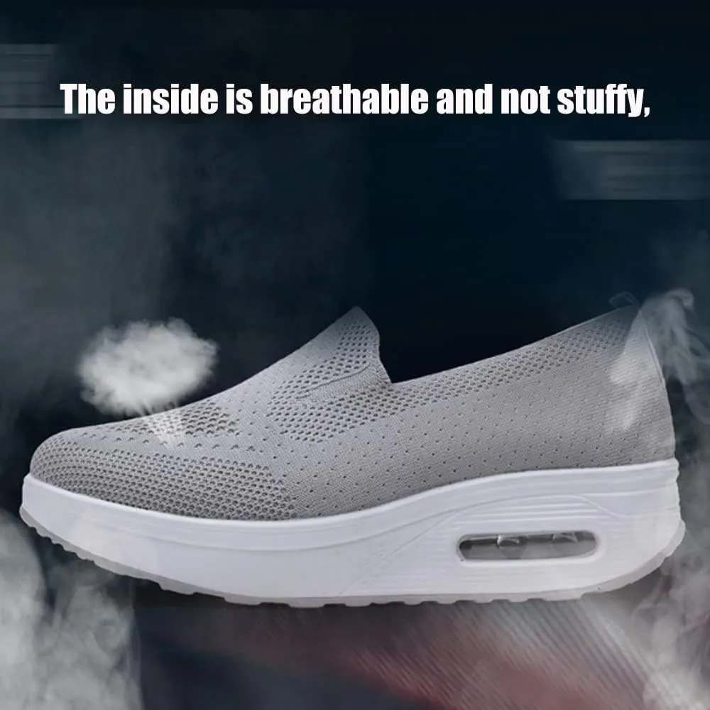 Orthopedic Sneakers For Women, Womens Orthopedic Sneakers, Mesh Up Stretch Platform Sneakers, Orthopedic Sneakers
