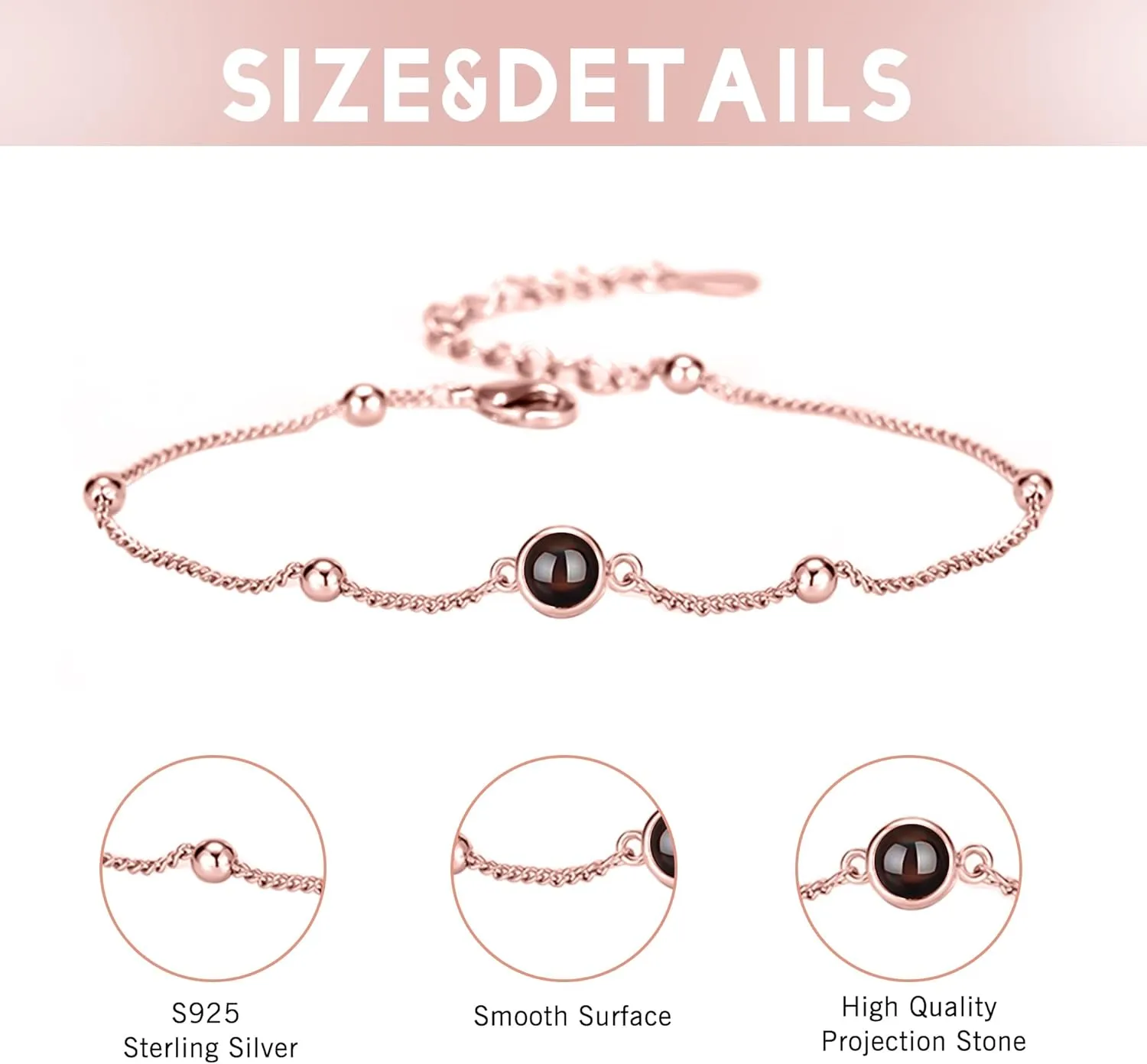 Personalized bracelets, custom bracelets, bracelets with photos inside - perfect gifts for wife and mother