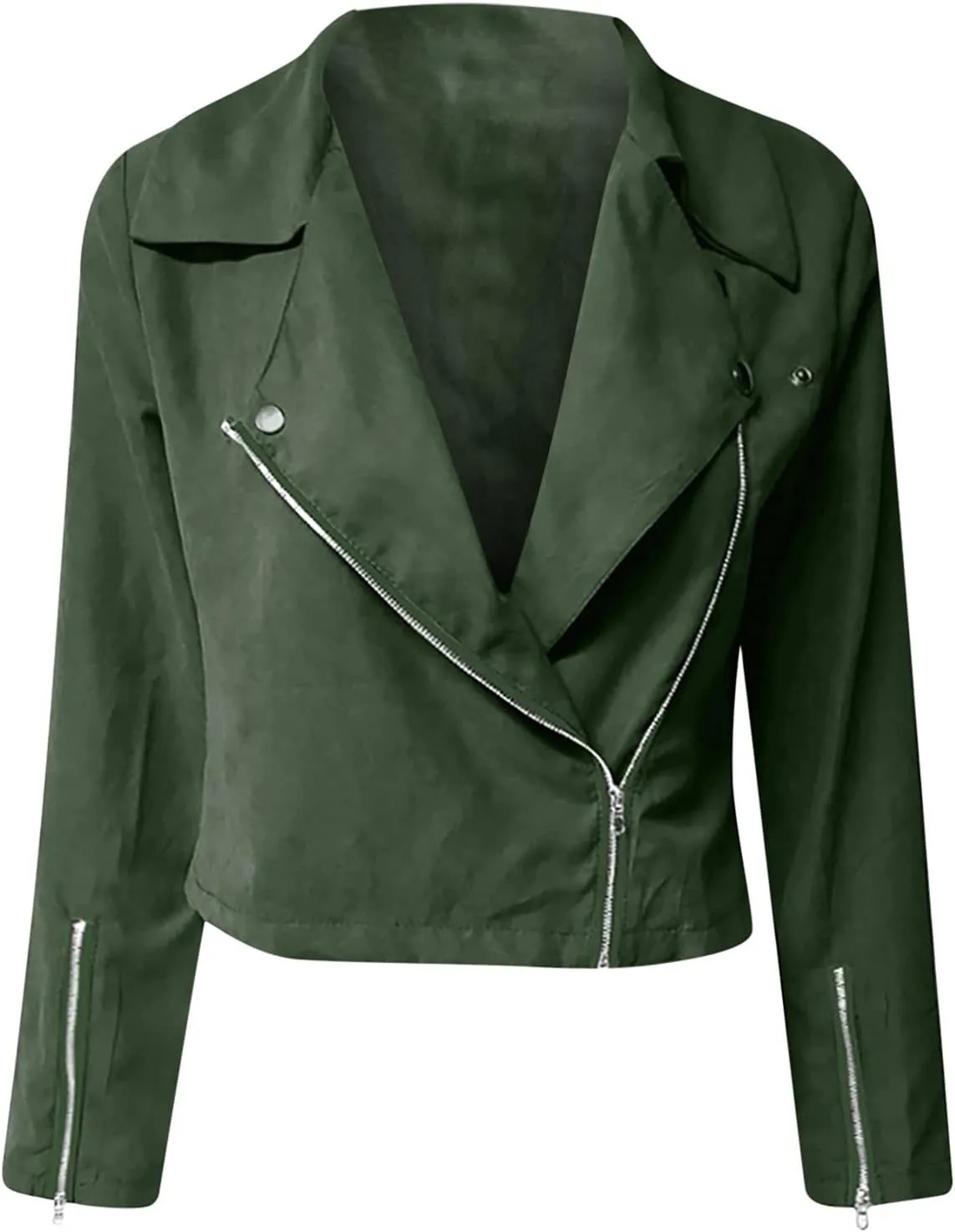 Pink Leather Jackets Women, Zip Motorcycle Pluz Size Jacket Quilted Lightweight Coat Outerwear Trench Coats S-5XL