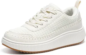 Platform Sneakers for Women Fashion Non-Slip Chunky Casual Walking Shoes Womens Breathable Lightweight Tennis