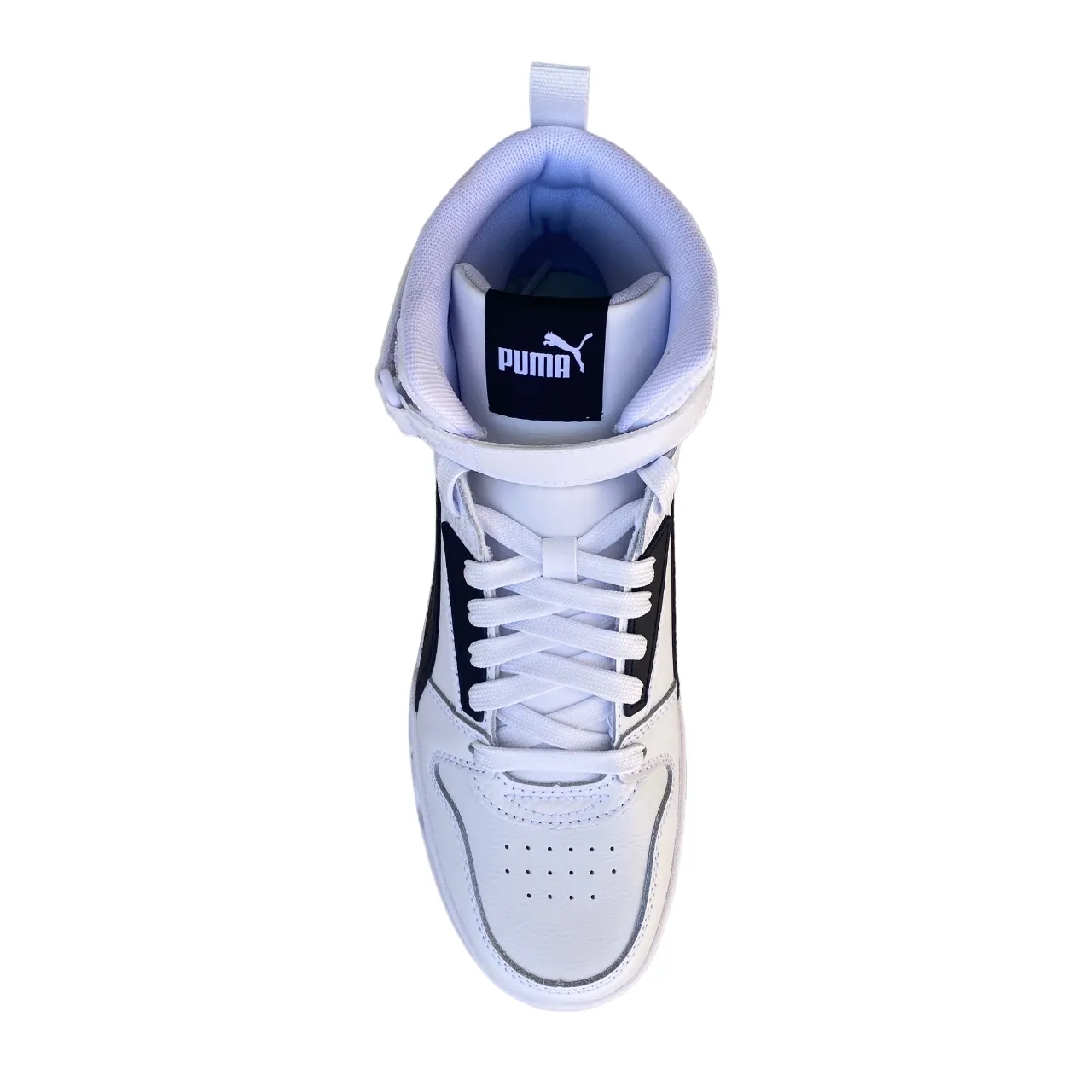 Puma men's sneakers shoe with lace and strap RBD Game 385839 01 white-black