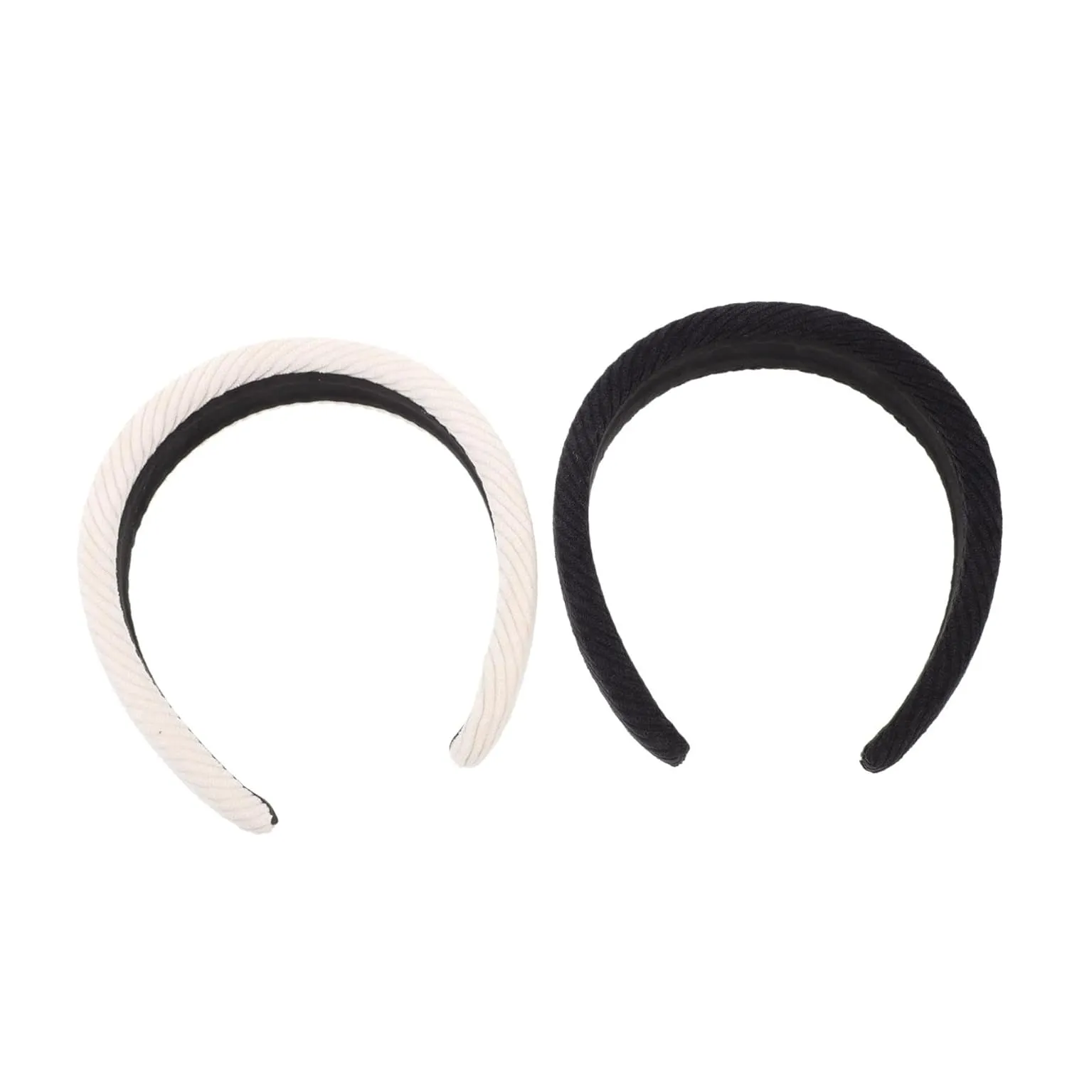 Retro Headband Set 2pcs Silk Velvet Wide Stretchy Headbands for Women Hair Accessory