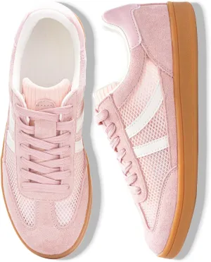 Rosella Carlie Womens Sneakers - Women's Fashion Sneakers with Removable Insole - Stylish and Lightweight Spring Shoes for Women Casual Non-Slip Lace-Up Walking Footwear