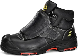 SAFETOE Welding Boots for Men Composite Toe Safety Boots with Metatarsal Protection Fire Resistant Welding Boot 300 Heat Resistant Welder Working Boots