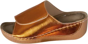 Sandals for Women Platform Wedge Open Toe Low Heel Beach Flats Ankle Chelsea Dress Shoes Orthopedic Casual Summer Slip on Sandal Flat Espadrilles Walking Slippers Arch Support Strappy Wedges