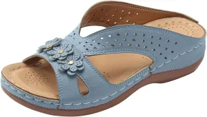 Sandals for Women Wedge Shoes Slip on Dressy Slippers Summer Comfortable Slides Sandals Arch Support Shoes2
