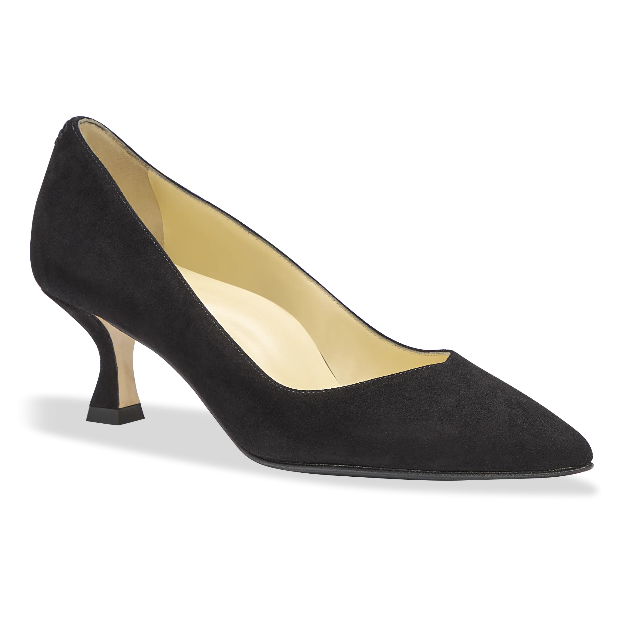 Sarah Flint Perfect Kitten Pump 50 :: Black Suede