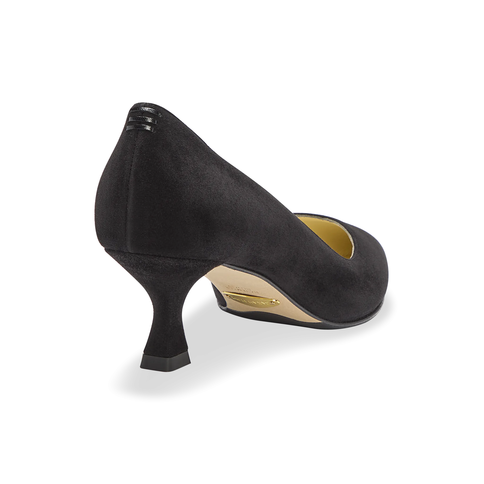 Sarah Flint Perfect Kitten Pump 50 :: Black Suede