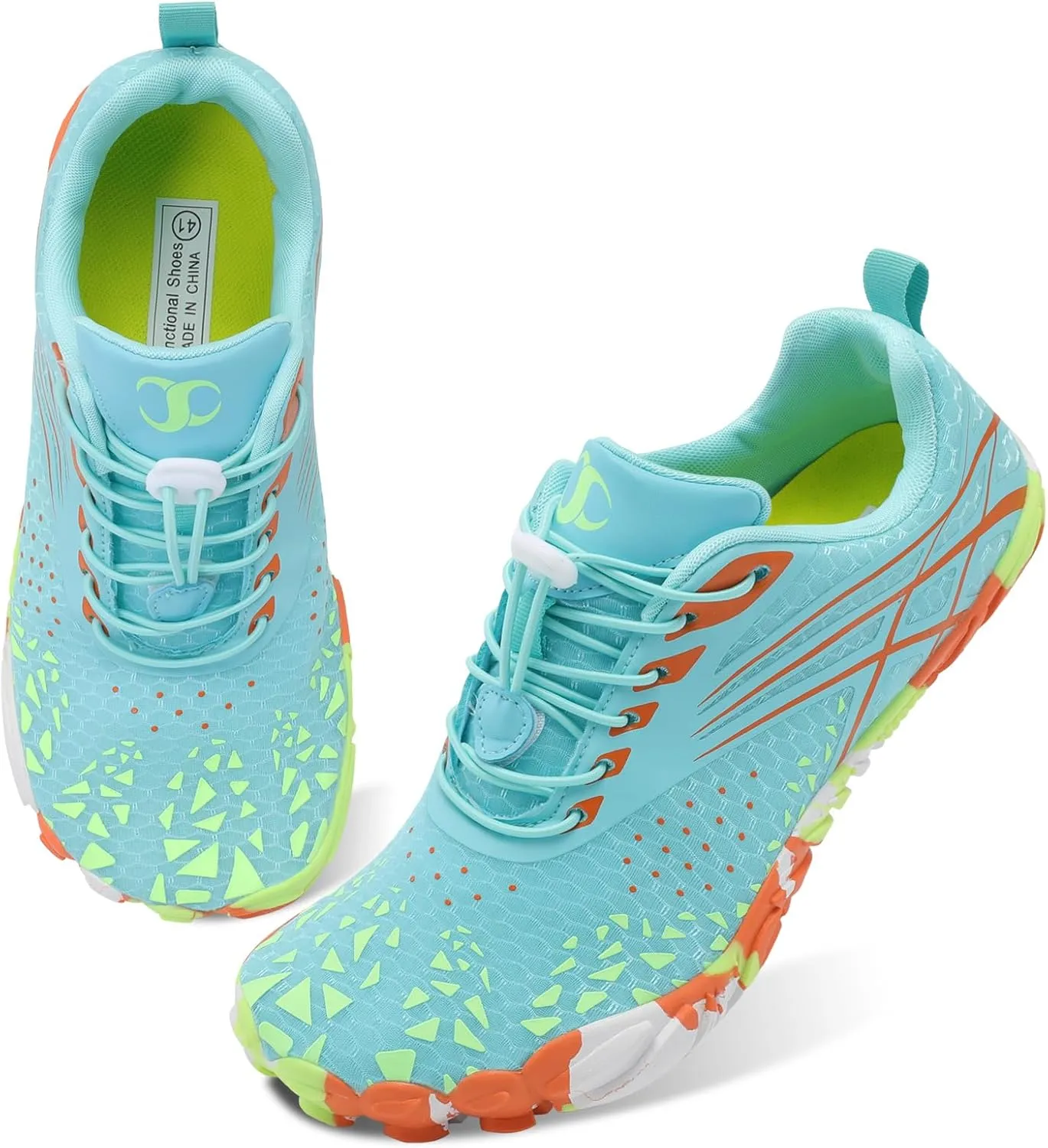 Scurtain Unisex Mens Womens Athletic Hiking Water Shoes Quick Dry Barefoot Aqua Shoes Swim Shoes Beach Shoes with Drainage