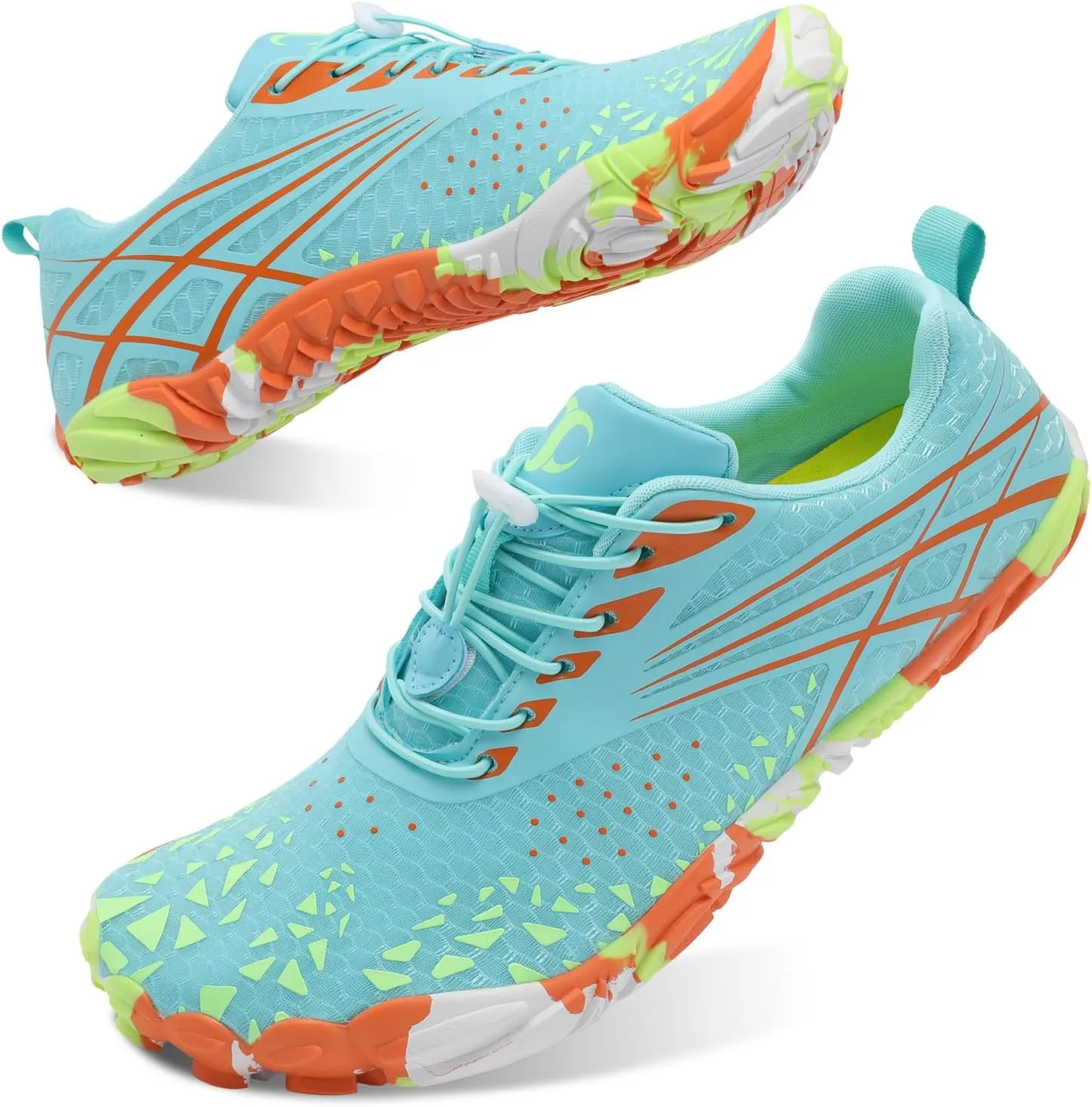 Scurtain Unisex Mens Womens Athletic Hiking Water Shoes Quick Dry Barefoot Aqua Shoes Swim Shoes Beach Shoes with Drainage