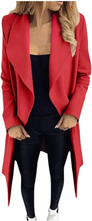 SHAOBGE Cute Trench Coats for Women Women Long Sleeve Hairy Open Front Short Cardigan Suit Jacket Long Jackets for Women