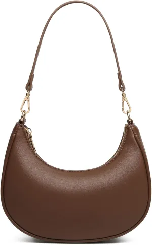 Shoulder Bags for Women, Cute Hobo Tote Handbag Mini Clutch Purse with Zipper Closure