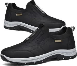 Slip On Shoes for Men Walking Hiking Outdoor,Orthopedic Sneakers Hiking Trekking Shoes,Anti-Slip Lightweight Low-top Safety Shoes with Arch Support