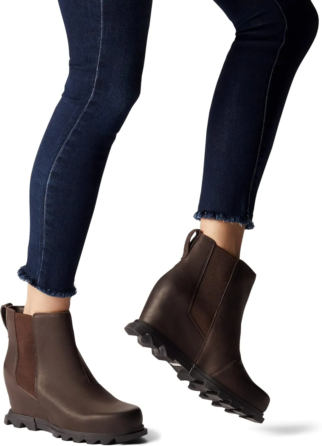 Sorel Women's Joan of Arctic Wedge III Chelsea Boot  Waterproof Leather Wedge Boots