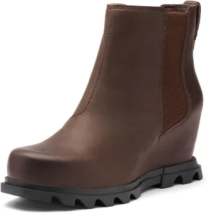 Sorel Women's Joan of Arctic Wedge III Chelsea Boot  Waterproof Leather Wedge Boots