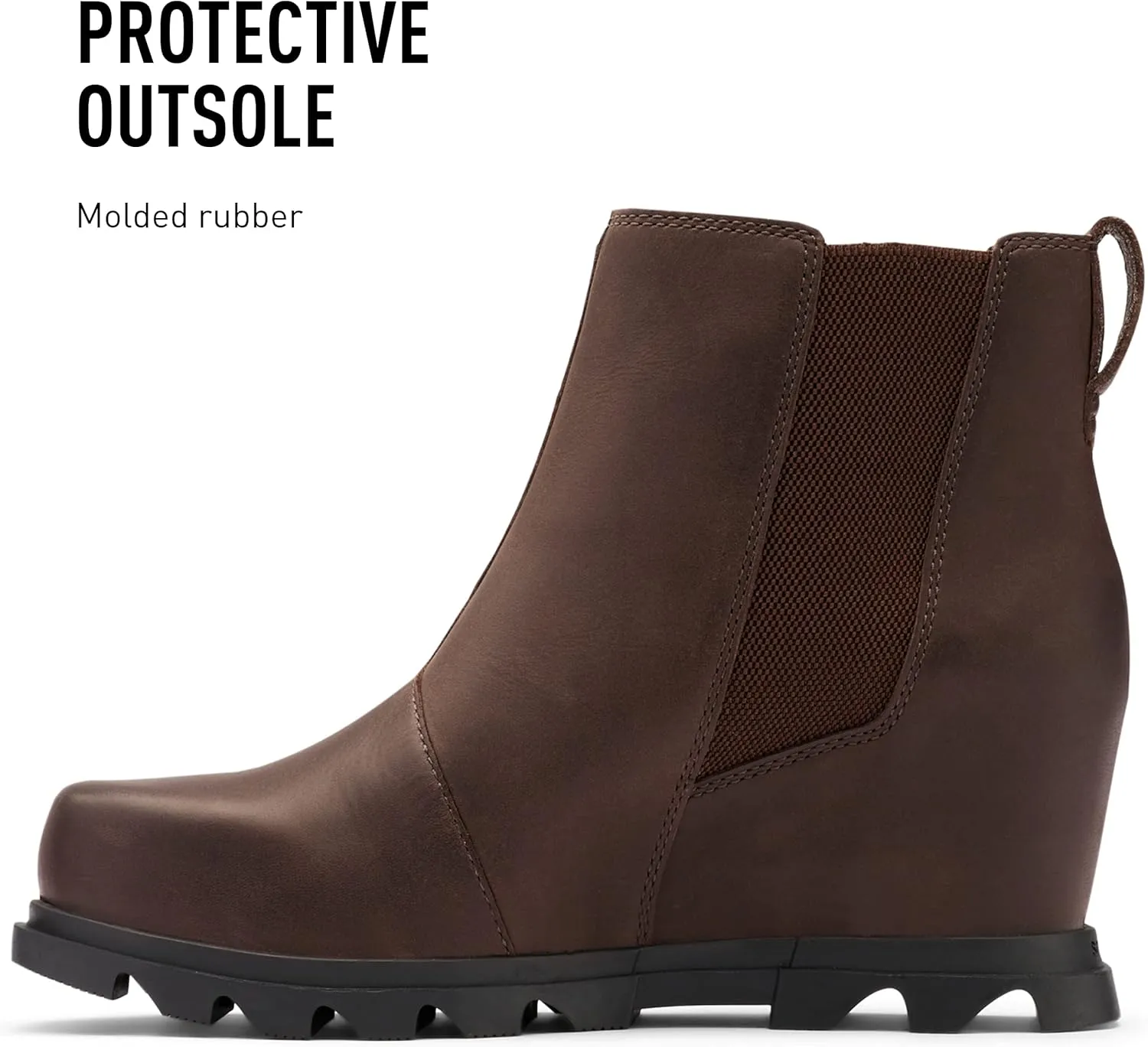 Sorel Women's Joan of Arctic Wedge III Chelsea Boot  Waterproof Leather Wedge Boots