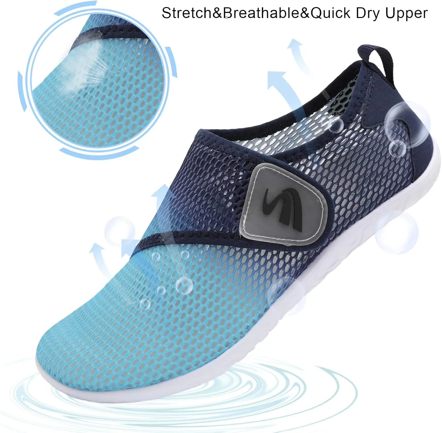 Spesoul Womens and Mens Water Shoes Breathable Quick Dry Soft Barefoot Aqua Socks for Hiking Swim Beach Surf Yoga Sport